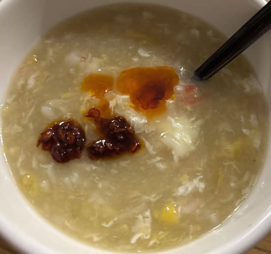 Crab Meat with Sweet Corn Soup 蟹肉粟米羹